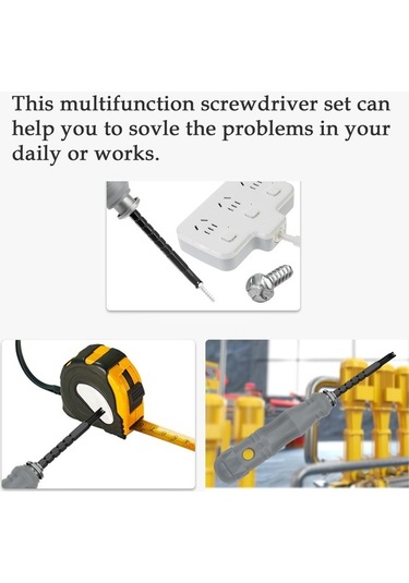 Pazly 13/17 Parçalı Çok Amaçlı Vidalama Seti - Pratik Ayarlanabilir Tornavida Takımı