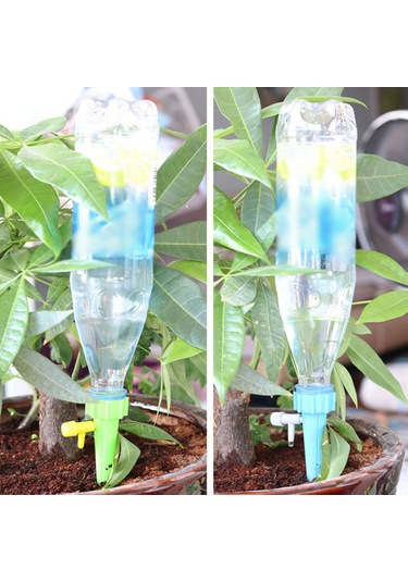 Shineyee 12'li Bitki Sulama Sistemi - Otomatik Damla Sulama Cihazı, Kontrollü Valfli, Tatil Ve İşten Ayrık Zamanlar İçin