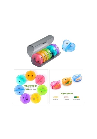 Pazly Suntek Kez İki Hap Hap Haftalık Günde Gün Düzenleyici 7 Gl Diğer