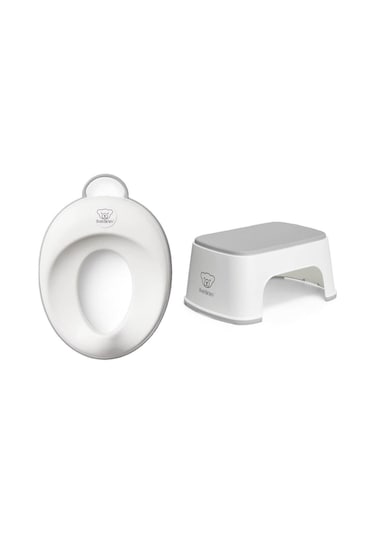 BabyBjörn Klozet Adaptörü & Safe Step Banyo Basamağı White Grey