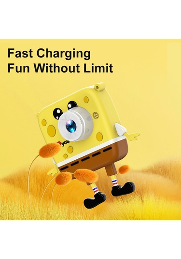 Monyee D10 Çocuklar İçin 20mp Hd Ön Ve Arka Kameralı Oyunlu Fotoğraf Makinesi