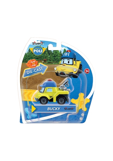 Robocar Poli Metal Araç Karakter Figürler - Bucky