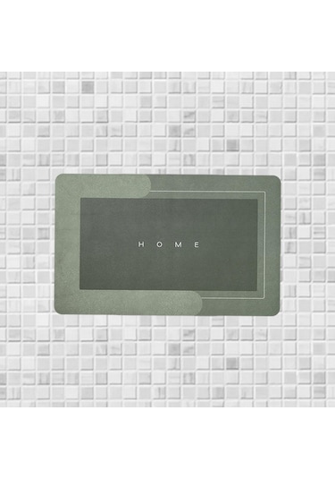 Suntek Kapı Paspası Giriş Çabuk Kuruyan Halı Zemin Yeşil50x80cm Kayıt