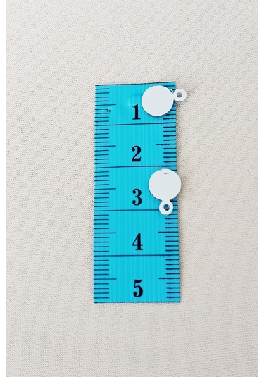 Oya Abiye Bileklik Kolye Pleksi Metalik Plastik Pul Gümüş Renk 8 Gram 75 Adet - Bnc520