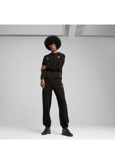 Puma Scuderıa Ferrarı Race Erkek Kapüşonlu Ceket 630182 01 Siyah