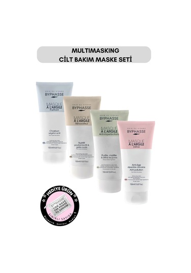 Multimasking Dörtlü Cilt Bakım Kil Maskesi Seti