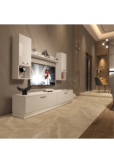 Decoraktiv Eko 5dab Mdf Std Tv Ünitesi Tv Sehpası Beyaz