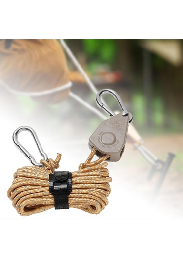 Suntek Cırcırlı Askı Halat Askısı Hızlı Kahverengi Kahverengi