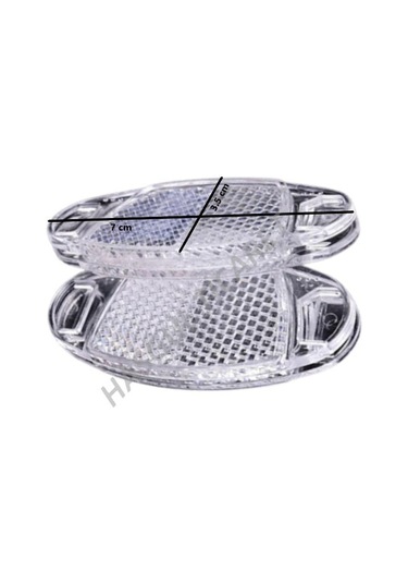Hsgl Bisiklet Beyaz Jant Reflektörü 2 li set Jant Aksesuar Reflektörlü Siyah