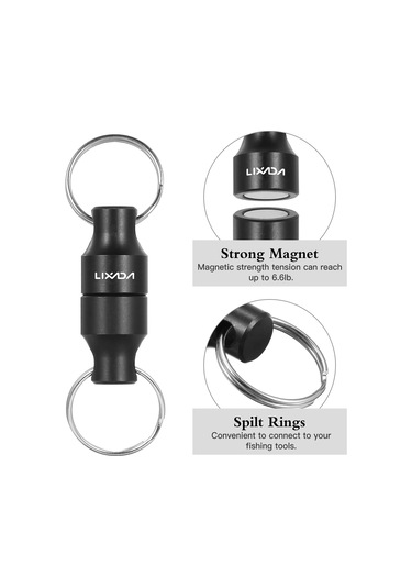 Jeemson Balıkçı Mıknatıs Tutucu 2 Adet - 3kg Çekiş Gücü, Alüminyum Alçı, Vesta/dop Çanta Bağlantısı, Olta Aletleri İçin