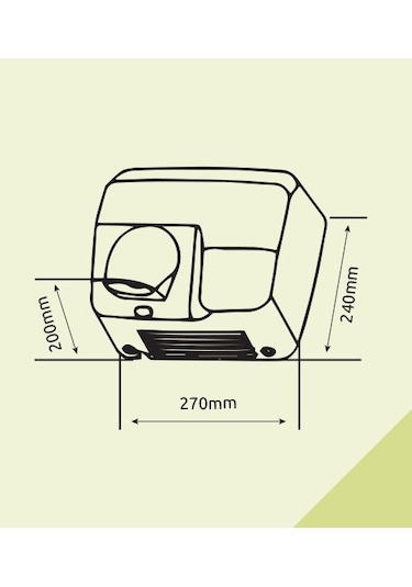 Omnipazar Xinda Gsq250 Fotoselli El Kurutma Makinası 2500 W Paslanmaz Çelik