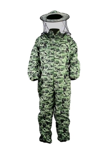 Trendooze Xl Sokmaya Kıyafeti Kıyafeti Kıyafeti Kamuflaj Havalandırmalı Dayanıklı Başlık Arıcılık Arıcı Vc