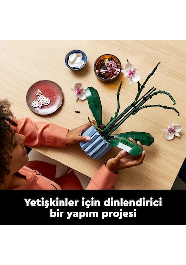 LEGO® Botanicals Orkide 10311 - Yetişkinler için Koleksiyonluk ve Sergilenebilir Çiçek Modeli Yapım Seti (608 Parça)