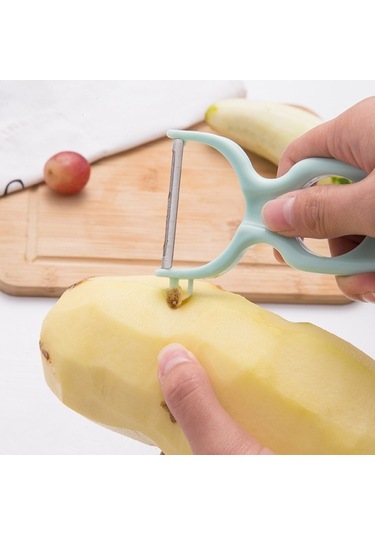 20 Adet Yaratıcı Paslanmaz Çelik Kazıma Soyma Çok Fonksiyonlu Sebze Ve Meyve Soyucu Pink , Size:20 Pcs Fruit Peeler Pink Yeşil