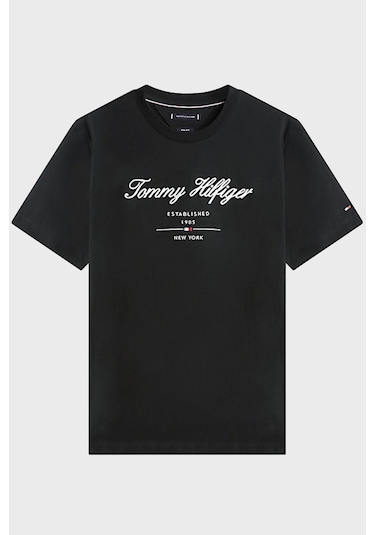 Tommy Hilfiger Erkek T Shirt Mw0mw33691 Bds Siyah Siyah