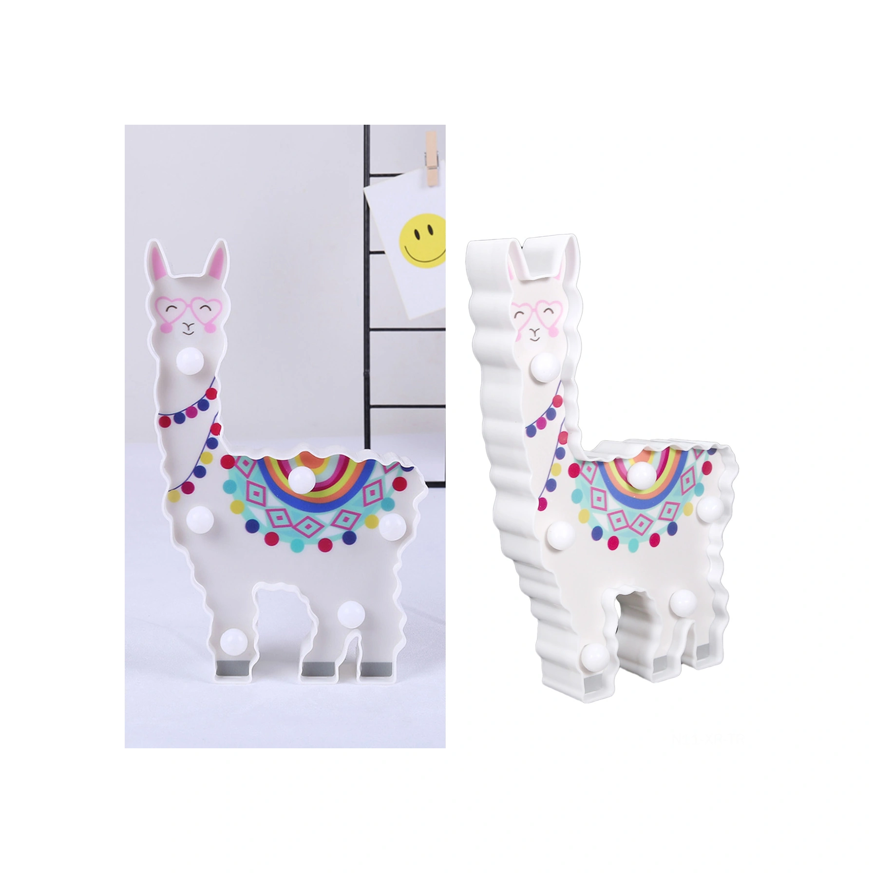 Xiyyadms Kuzu Desenli Led Gece Lambası - Islak Beyaz Işık, Noel/parti/özel Günler İçin Oda Dekorasyonu, Ayaklı Ve Asılı Kullanıma Uygun Pil Dahil Değil Sıcak Beyaz