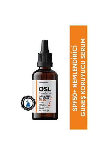 OSL Omega Skin Lab Hydra Shine Sun Nemlendirici Güneş Koruyucu Serum SPF50 30 ML