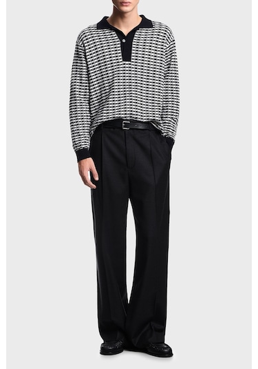 Emporio Armani Erkek Kazak Em003518 Af19833 F0015 Beyaz - Lacivert