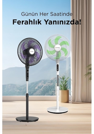 Torima SF-05 Ayaklı 50 W 6 Pervaneli 16'' Kumandalı Diğital Ekranlı Vantilatör