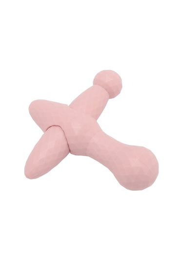 Moveevo El Tipi Masaj Aleti, Çift Başlı Akupresür Ve Myofascial Serbestleştirme, Derin Doku Masajı, Portatif Ve Parçalanabilir, Pembe Pembe