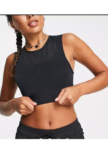 Jordan Dri-fıt Sport Layered Sports Bra Bej