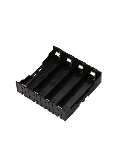 18650x4 Şarj Edilebilir Pil Tutucu Dıy Plastik Pil Saklama Kutusu Tutucu Kılıf