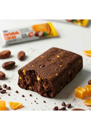 Portakal Ve Kakao Aromalı Protein Bar 45 G Protein İçeren Atıştırmalık Ve Sporcu Barı 3 Adet