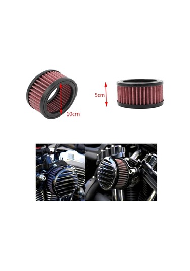 Suntek Harley Uyumlu Xl883 Motosiklet Hava Temizleyici Emme Filtresi