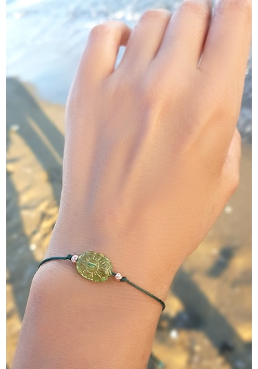 925 Ayar Gümüş Çek Kristali Bileklik