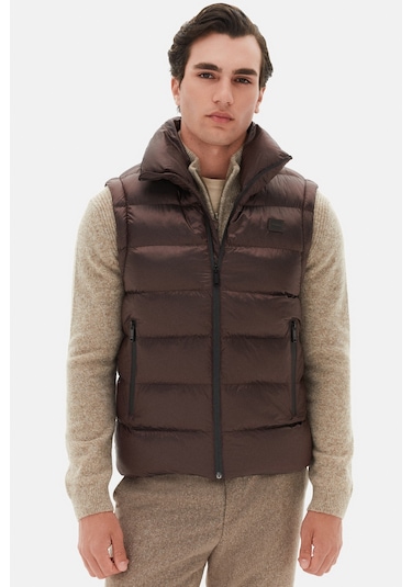 Twn Slim Fit Bordo Düz Yelek Mont 3ecy70501502m B01