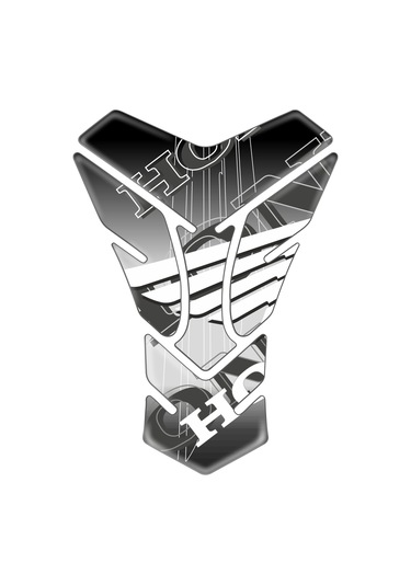 Honda Universal Tankpad Model X White Black