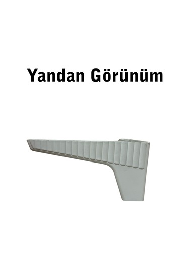 Homdep Kanepe Koltuk Tv Ünitesi Konsol Yükseltme Zenit Model Plastik Ayak 10 Cm Beyaz Renk 1 Adet Beyaz