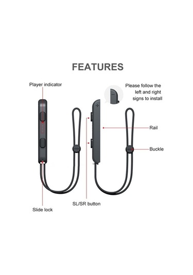 Bloomnest Anahtar Kolu Joycon Bluetooth Gamepad Ns Sol Sağ Kolu Uzaktan Kumandalı El Kayışlı Uyandırma Çift