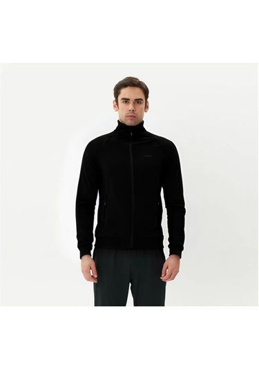 Exuma Erkek Siyah Tam Fermuarlı Sweatshirt 2419002 Siyah