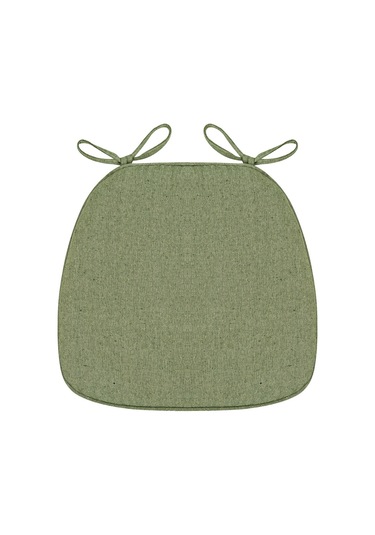 Reedark Yeşil Linen Kumaş Yemek Sandalyesi Yastığı - Yazın Nefes Alıcı, Konforlu Poliester Dolgulu, Japon Stili Ev Dekoru Koltuk Döşemi DiğER