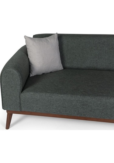 Seneca Yataklı Kanepe Keten Yeşil Yeşil