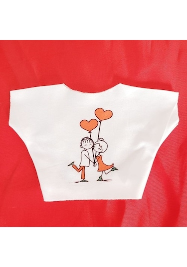 Mutlu Çift Temalı Baskılı Tişört Tdrtr Renkli