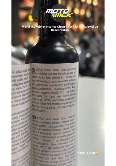 Motul M2 Helmet Interior Clean Kask İçi Temizleyici 250ml