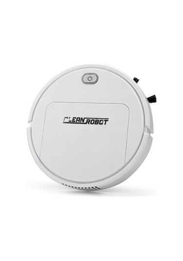 Gs250 Beyaz Akıllı Ev Robotu: Süpürme, Mopping Ve Emme 3'ü Birinde, Otomatik Engellere Kaçınma, 90 Dakika Kullanim Süresi Beyaz Beyaz