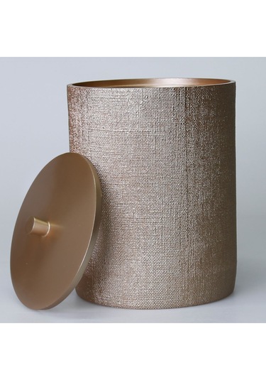 Linen Çöp Kovası Vizon Siyah