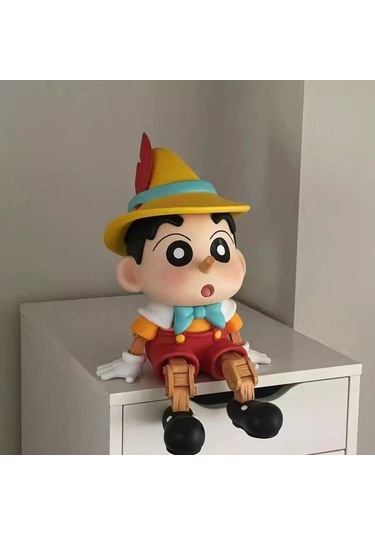 Kukla Pinokyo Masaüstü Araç Ev Dekorasyon Süsleme Biblo