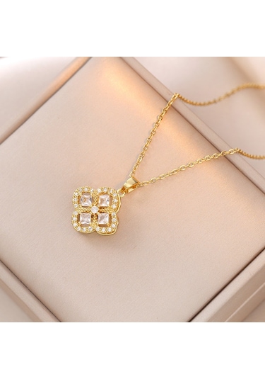 Bayan Kolye: Moda Estetiği Titanyum Çelik Kolye No.313 Çok REnkli