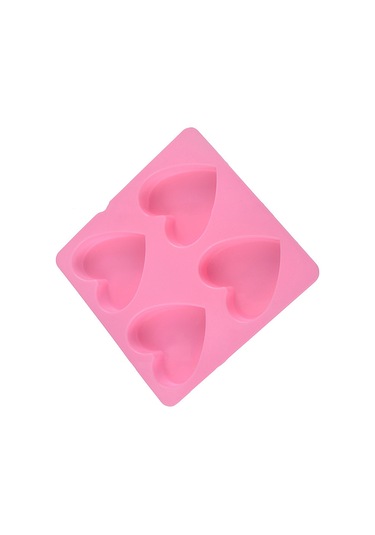 Ximistore9 Pembe Silikon Kalp Şekilli Kek Kalıbı - Esnek, Dayanıklı, Kolay Çıkarma - 15.5x15.5x1.8 Cm Diğer