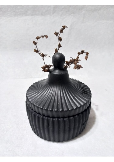 Dekoraktif Çok Amaçlı Şekerlik Siyah 01