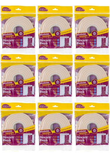 Greenleaves Süngerli Pencere Bandı 5 Metre 9 Lu Set 5 Metre