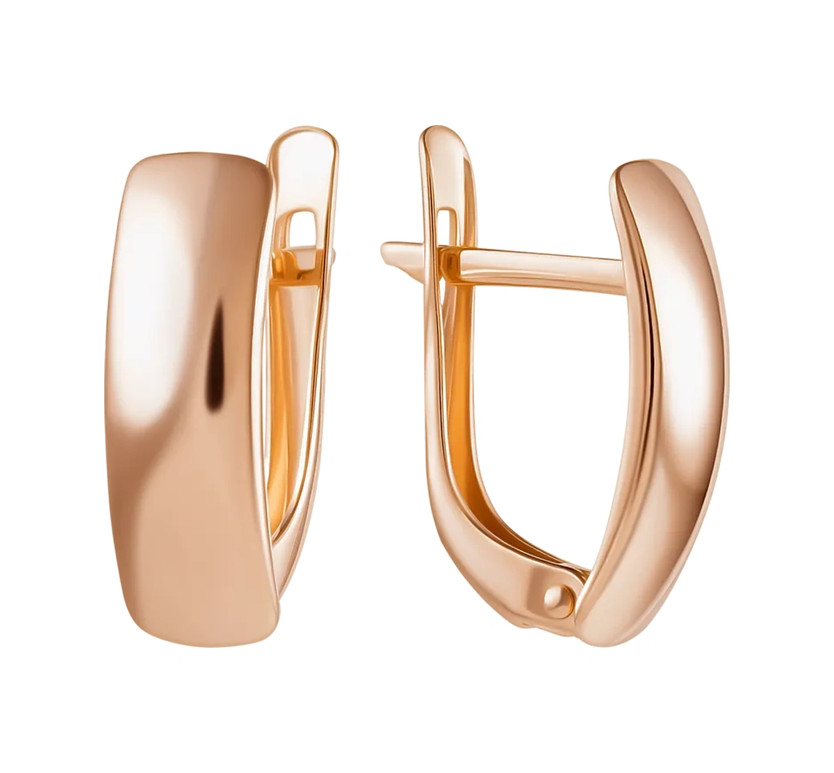 Mıx Jewelry 925 Ayar Gümüş Altın Kaplama Küpeler, İngiliz Kilit 369531560 beyaz