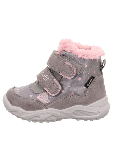 Superfit 1-009226 Glacier Çocuk Gri Gore-tex Bot Gri - Pembe