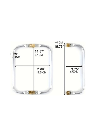 Fochsia 2 Adet Açık Altın Renk 7.87 İnç Çanta Çerçevesi Doktor Metal Alüminyum Boru Tutamak Dıy Cüzdan Yapım Parçaları