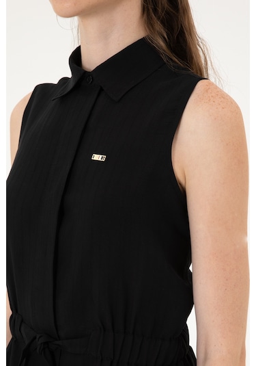 U.s. Polo Assn. Kadın Siyah Elbise Dokuma 50306605-vr046 Siyah