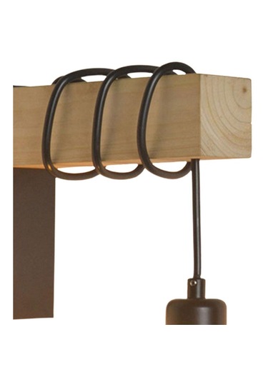 Homyl Ahşap Duvar Lambası Aplik Işık Fikstürü Anahtarsız Anahtarsız Diğer